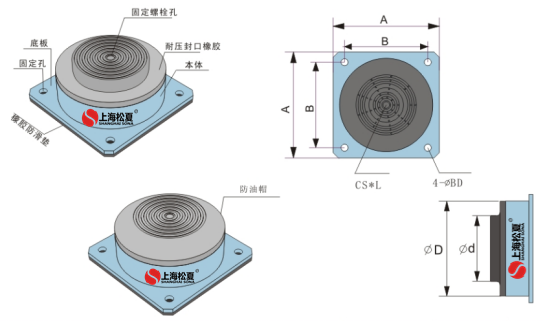 JBQ氣墊減震器結(jié)構